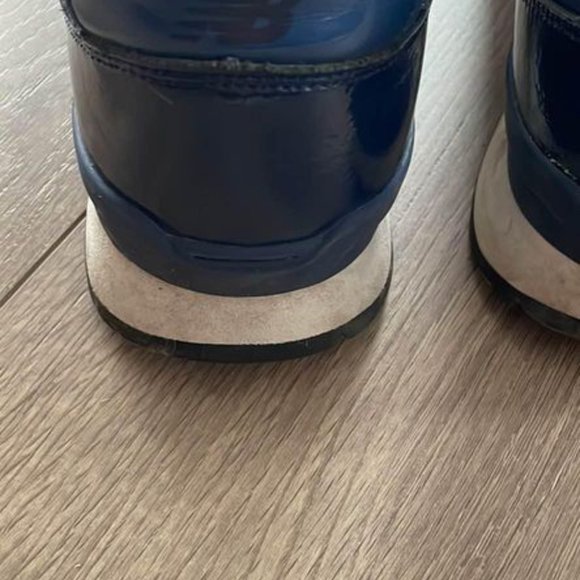 New Balance 696 Women Size 10 Blue Suede Athletic Running Shoes Sneaker WL696FSC - Picture 3 of 5